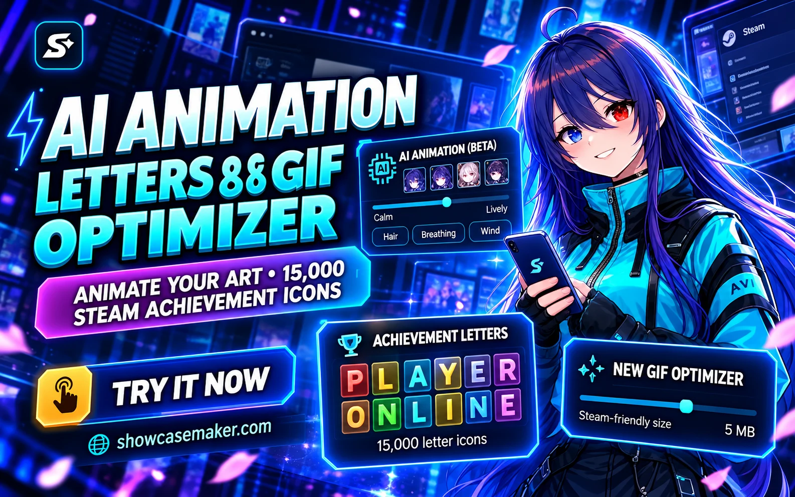 AI animation, Achievement letters and a new GIF Optimizer