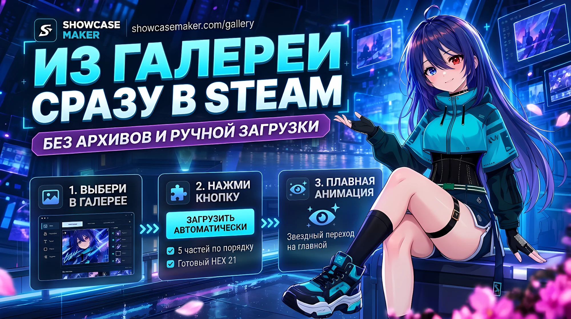 Из Галереи сразу в STEAM и изменение главной